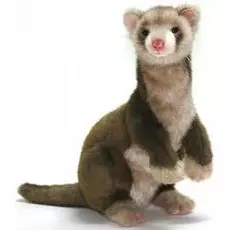 Мягкая игрушка – Хорек коричневый, 32 см.