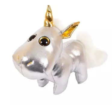 Мягкая игрушка из серии Металлик - Единорог, 18 см