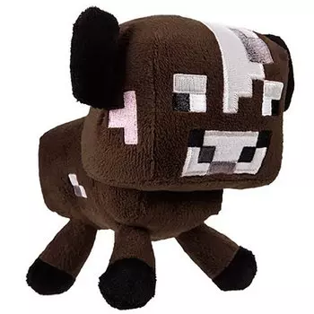 Мягкая игрушка из серии Minecraft - Baby cow коричневый, 18 см.