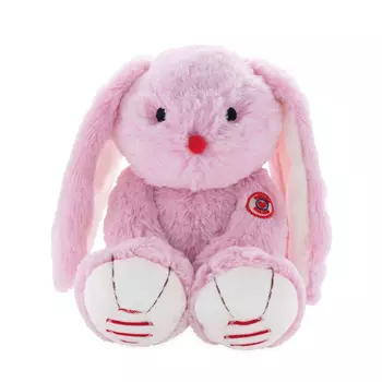 Мягкая игрушка из серии Руж - Заяц маленький розовый, 19 см.