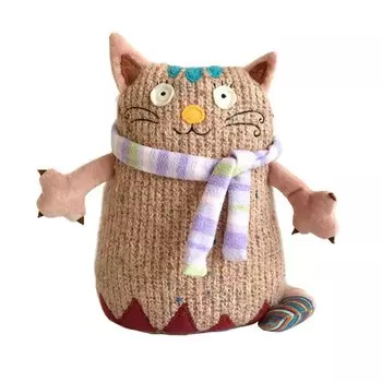 Мягкая игрушка – Кот Котейка, розовый