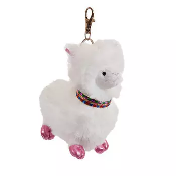 Мягкая игрушка – Лама белая, 12 см