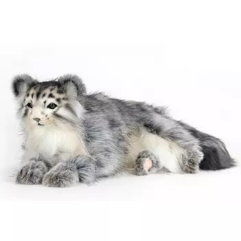 Мягкая игрушка - Манул лежащий, 30 см.