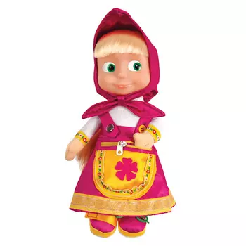 Мягкая игрушка Маша «Учит одеваться» по мотивам мультфильма «Маша и Медведь» с музыкальным чипом, 30 см.