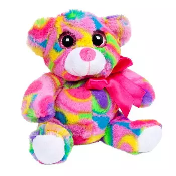 Мягкая игрушка - Медведь мультиколор, 15 см