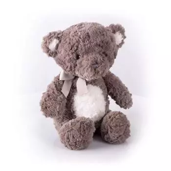 Мягкая игрушка - Мишка Бублик темный, 23 см.