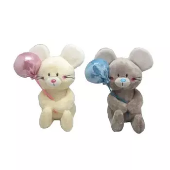 Мягкая игрушка - Мышонок Мики с шариками, 15 см