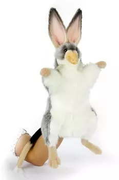 Мягкая игрушка на руку – Кроличий бандикут. 35 см