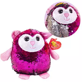 Мягкая игрушка - Овечка с пайетками, 20 см