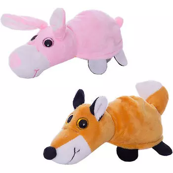 Мягкая игрушка-перевертыш – Лиса/Заяц, 16 см