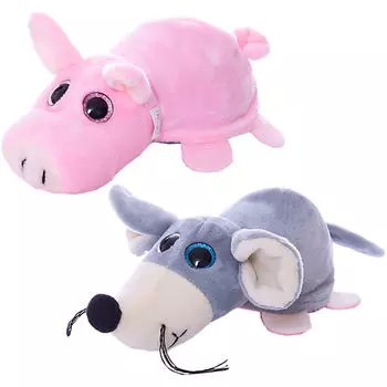 Мягкая игрушка-перевертыш – Поросёнок/Мышка, 16 см