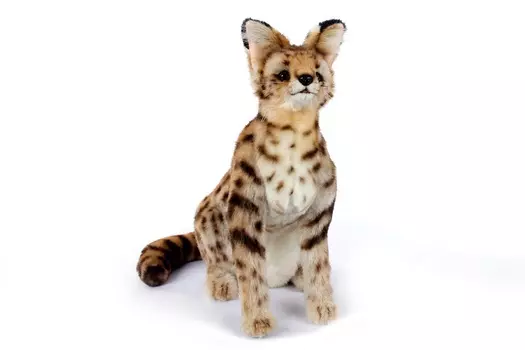 Мягкая игрушка - Сервал сидящий, 44 см.