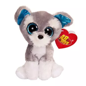 Мягкая игрушка – Собачка серая, 15 см