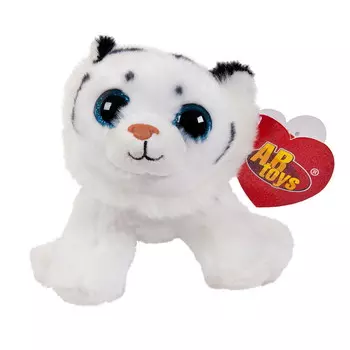 Мягкая игрушка – Тигренок белый, 14 см