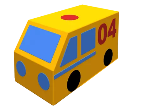 Мягкая контурная игрушка - Фургон Газовая служба