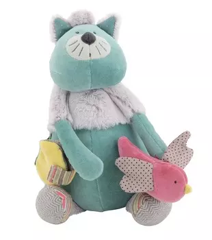 Мягкая мультифункциональная игрушка – котик Чача, 34 см.