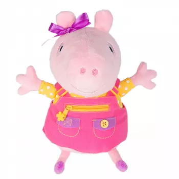 Мягкая озвученная игрушка ТМ Peppa Pig - Пеппа учит одеваться