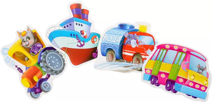 Мягкие пазлы Baby puzzle - Транспорт