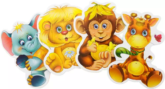 Мягкие пазлы Baby puzzle - Зоопарк