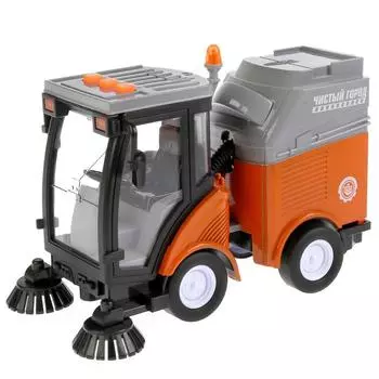 Мусороуборочная машина, свет и звук