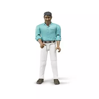 Мужчина мексиканец в белых джинсах