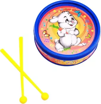 Музыкальная игрушка - Барабан - Зайчик