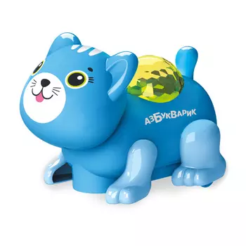 Музыкальная игрушка Диско-зверята – Котик, темно-голубой