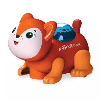 Музыкальная игрушка из серии Диско-зверята – Лисичка, темно-оранжевая, свет и звук