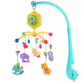 Музыкальная карусель на кроватку, колыбельные, звуки природы и сказки