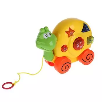 Музыкальная каталка – Развивающая улитка, 20 песен, свет и звук