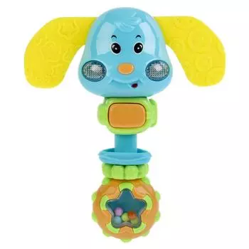 Музыкальная погремушка - Собачка, свет и звук