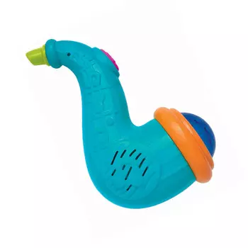 Музыкальные инструменты - Саксофончик, голубой, свет и звук