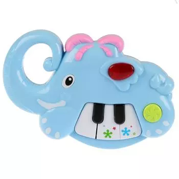 Музыкальный слоненок с пианино, стихи А. Барто, со светом