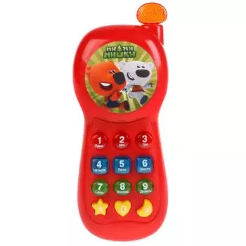 Музыкальный телефон из серии Мимимишки, 5 песен из мультфильма, телефонные фразы и звуки, свет