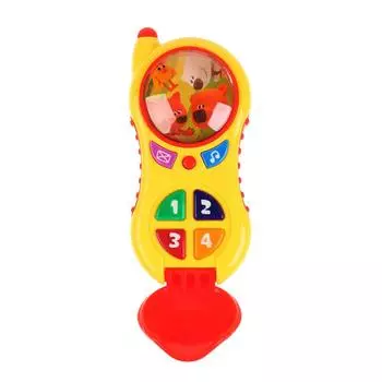 Музыкальный телефон из серии Мимимишки 5 песен из мультфильма, телефонные фразы и звуки, свет