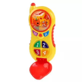 Музыкальный телефон - Три Кота, 7 песен из м/ф, телефонные фразы, свет и звук