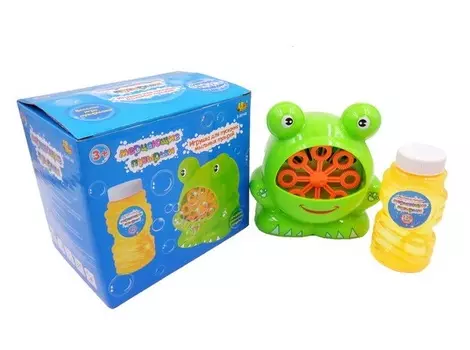 Мыльные пузыри - Мерцающие пузырьки с лягушкой-пускателем