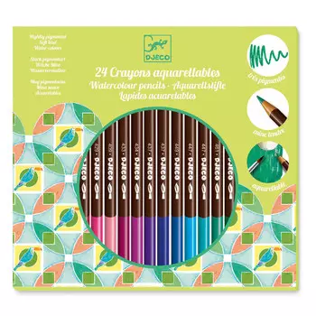 Набор акварельных карандашей, 24 штуки