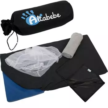 Набор аксессуаров для путешествий 4 в 1: москитная сетка, одеяло из флиса, сумка, простыня, чехол