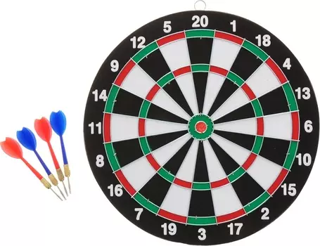 Набор Дартс, с 4-мя дротиками, диаметр мишени 30 см )