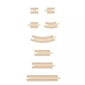 Набор деревянных рельсов