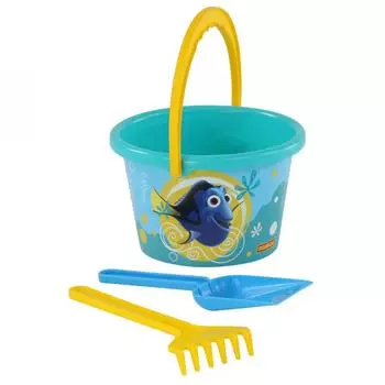 Набор Disney/Pixar - В поисках Немо №5: ведро среднее с наклейкой, лопатка, грабельки