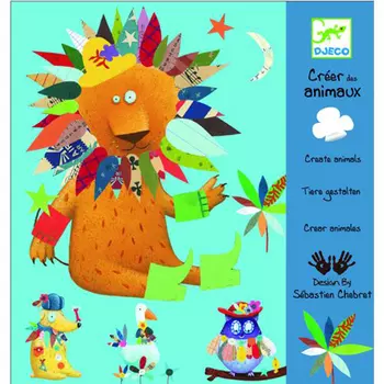 Набор для аппликации – Животные, с наклейками