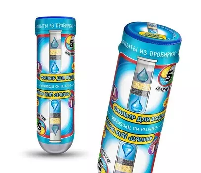 Набор для экспериментов из серии Опыты из пробирки - Фильтр для воды