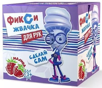 Набор для экспериментов – Жвачка для рук Малина. Фиксики-опыты