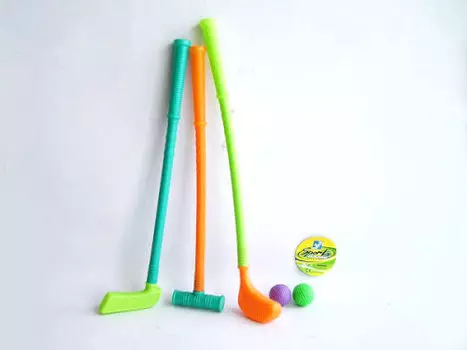 Набор для гольфа, 3 клюшки 45 см