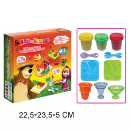 Набор для лепки «Фруктовые десерты» из серии Маша и Медведь