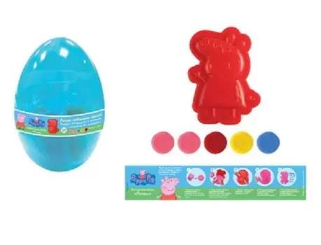 Набор для лепки Пеппа, из серии Свинка Пеппа TM Peppa Pig, упаковка – пластиковое яйцо