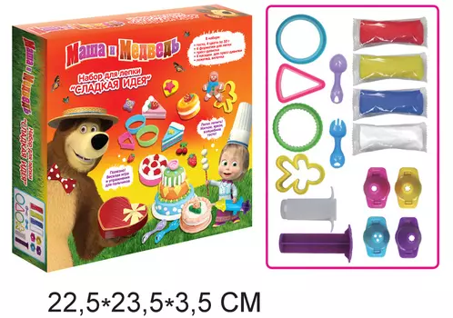 Набор для лепки «Сладкая идея» из серии Маша и Медведь