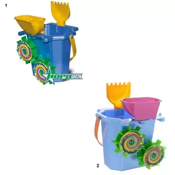 Набор для песка №93, ведро-мельница